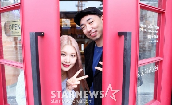 퍼플키스 수안, 프로듀서 정키 /사진=김창현 기자 chmt@
