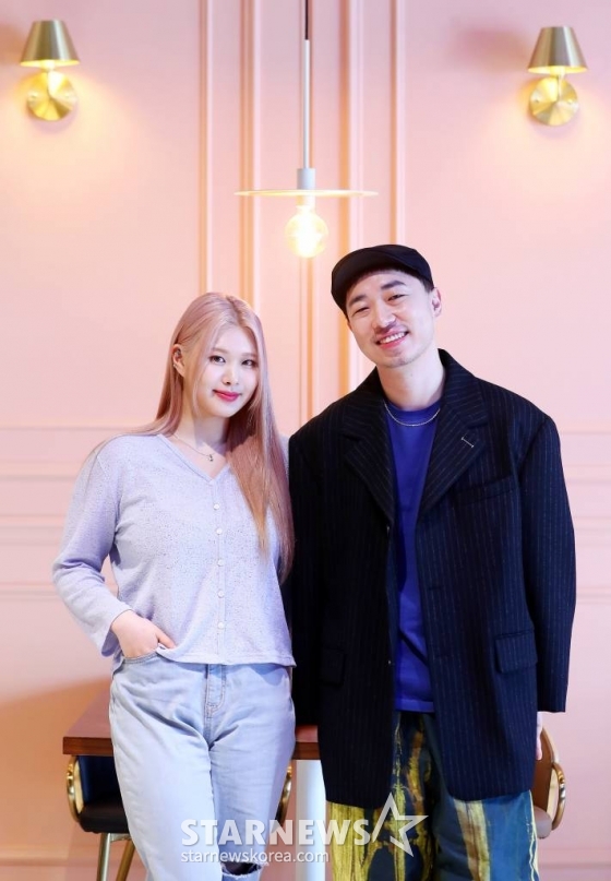 퍼플키스 수안, 프로듀서 정키 /사진=김창현 기자 chmt@