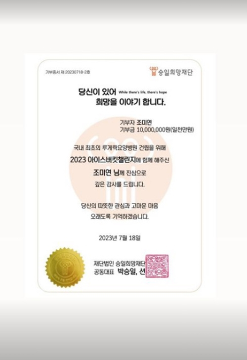 /사진=미연 인스타그램 스토리