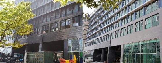 대주일일구가 복구한 건물 화재 현장의 시공 전후 모습