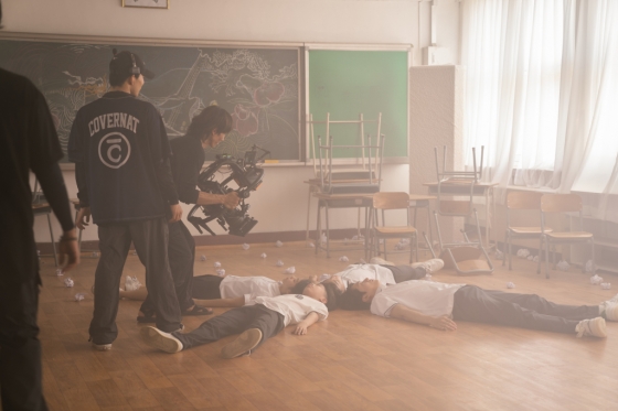 카디 뮤직비디오 촬영 현장 /사진제공=써드아이비디오