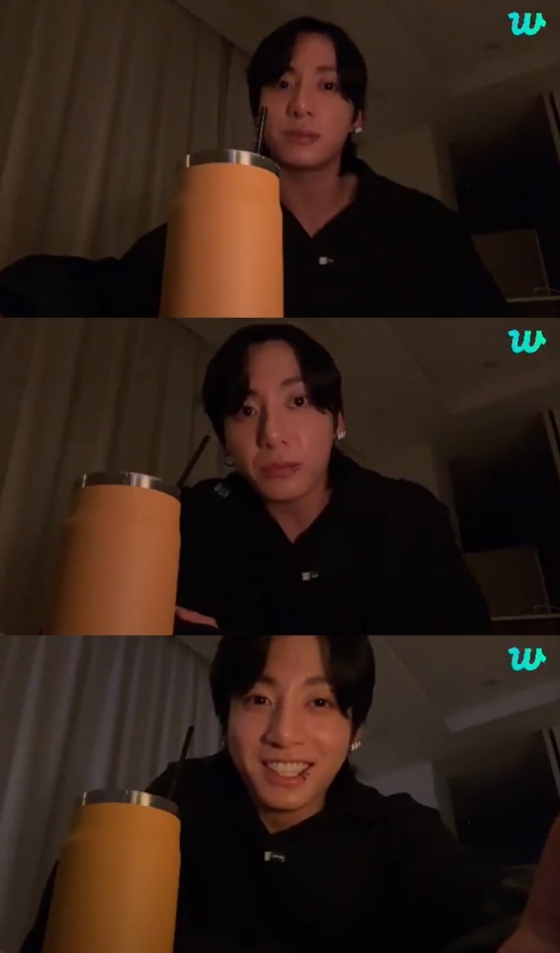 /사진=정국 라이브 방송 캡처