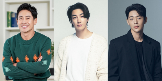신하균, 김영광, 신재하/사진=호두앤유엔터테인먼트, 와이드에스컴퍼니, 제이와이드컴퍼니