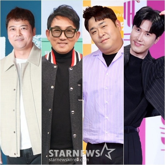 전현무(왼쪽부터), 이승철, 문세윤, 신성 /사진=스타뉴스