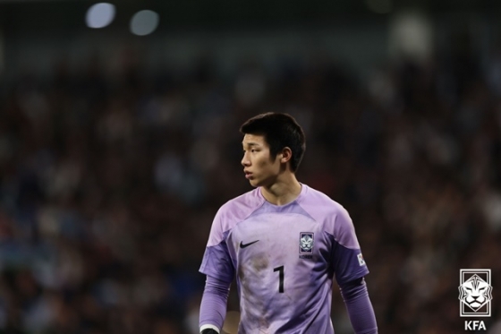 U20 대표팀에서 활약한 김준홍. /사진=대한축구협회 제공