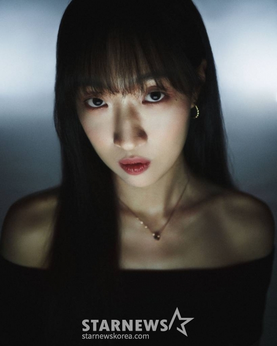 넷플릭스 오리지널 시리즈 '마스크걸'의 배우 이한별이 지난달 29일 진행된 인터뷰를 위해 포즈를 취하고 있다. /사진제공=넷플릭스 2023.08.29