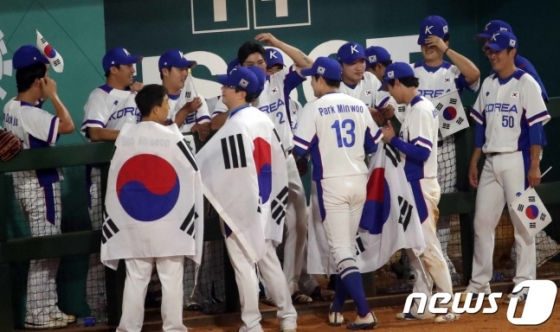 2018 자카르타-팔렘방 아시안게임에서 우승을 차지한 대표팀. /사진=뉴스1