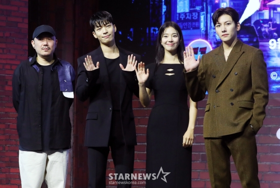 한동욱 감독, 배우 위하준, 임세미, 지창욱 /사진=김창현 기자 (chmt@mt.co.kr)