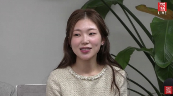 '나는 솔로' 16기 순자 /사진='촌장엔터테인먼트TV' 라이브 방송