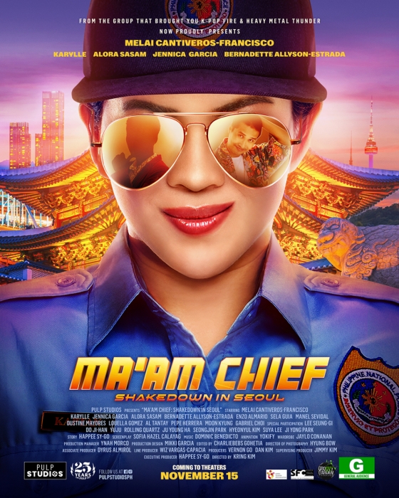 멜라이 주연 한국 로케이션 영화 '맘 취프'(Ma'am Chief) 포스터 /사진제공=펄프 스튜디오(PULP Studios)