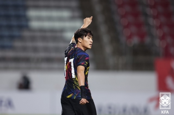 정상빈. /사진=대한축구협회 제공