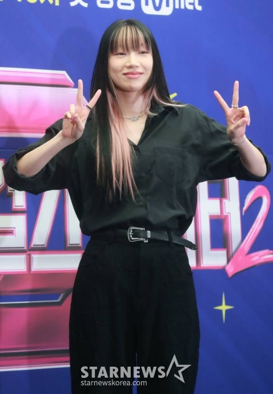 안무가 바다가 21일 오전 서울 마포구 상암동 스탠포드 호텔에서 진행된 엠넷 '스트릿댄스 걸스 파이터2' 제작발표회에 참석해 포즈를 취하고 있다. 전 세계 30여개국의 해외 10대 댄서들이 지원한 '스트릿댄스 걸스 파이터2'는 오늘(21일) 첫 방송된다. /2023.11.21 /사진=이동훈