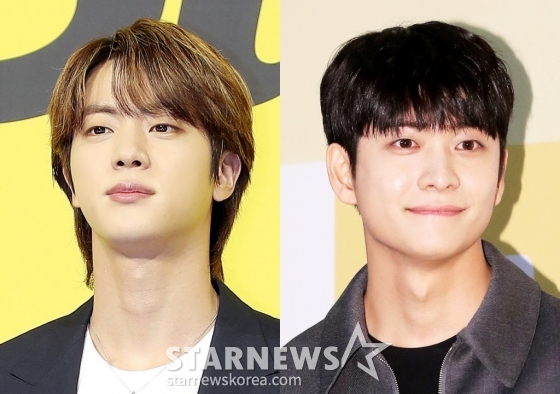 방탄소년단 진, 강태오 /사진=스타뉴스
