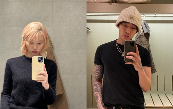 가수 아이유, 박재범 /사진=인스타그램