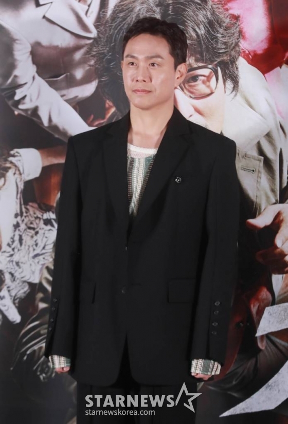 배우 오정세가 14일 오후 서울 강남구 메가박스 코엑스에서 진행된 영화 '거미집'(감독 김지운) 언론시사회에 참석해 질문에 답하고 있다. 1970년대, 다 찍은 영화 '거미집'의 결말만 바꾸면 걸작이 될 거라 믿는 김감독(송강호)이 검열, 바뀐 내용을 이해하지 못하는 배우와 제작자 등 미치기 일보 직전의 현장에서 촬영을 밀어붙이는 이야기를 유쾌하게 그린 영화 '거미집'은 27일 개봉한다. /2023.09.14 /사진=이동훈