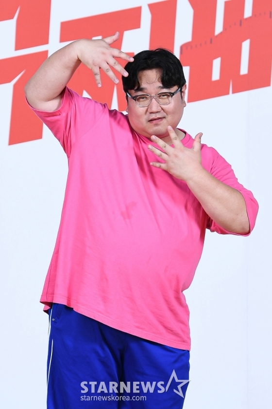 코미디언 나선욱이 5일 오후 온라인으로 진행된 SBS 예능 '덩치서바이벌 먹찌빠' 제작발표회에 참석해 포즈를 취하고 있다. /사진제공=SBS 2023.10.05 /사진=이동훈