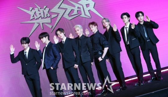 그룹 스트레이 키즈(Stray Kids)가 10일 오전 서울 영등포구 여의도동 콘래드 서울에서 진행된 새 미니 앨범 '樂-STAR'(락스타) 발매 기념 쇼케이스에 참석해 포즈를 취하고 있다. /사진=김창현