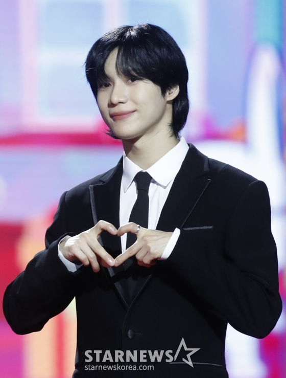 (인천=뉴스1) 권현진 기자 = 샤이니 태민이 25일 오후 인천 중구 인스파이어 아레나에서 열린 '2023 SBS 가요대전' 레드카펫 행사에서 포즈를 취하고 있다. 2023.12.25/뉴스1 Copyright (C) 뉴스1. All rights reserved. 무단 전재 및 재배포, AI학습 이용 금지. /사진=(인천=뉴스1) 권현진 기자
