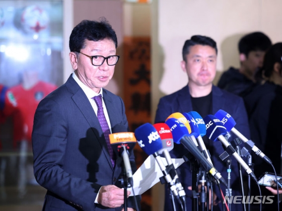 정해성 대한축구협회 국가대표 전력강화위원장. /사진=뉴시스