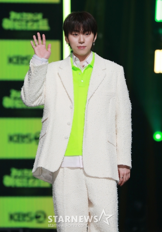 가수 지코가 23일 오전 서울 여의도 KBS에서 진행된 KBS 2TV 예능 '더 시즌즈 - 지코의 아티스트' 제작발표회에 참석해 포즈를 취하고 있다. /2024.04.23 /사진=이동훈