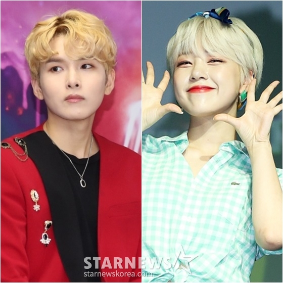 슈퍼주니어 려욱(왼쪽)과 타히티 출신 아리 /사진=스타뉴스