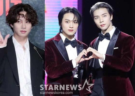왼쪽부터 슈퍼주니어 김희철, NCT 해찬·쟈니 /사진=스타뉴스