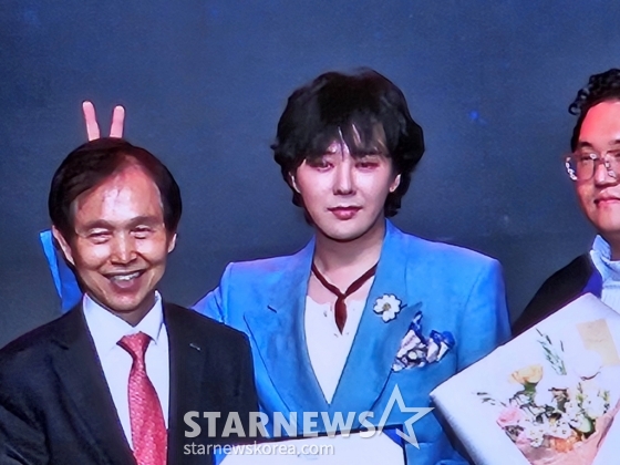 이광형 카이스트 총장, 지드래곤, 갤럭시코퍼레이션 최용호 대표 /사진=이승훈 기자