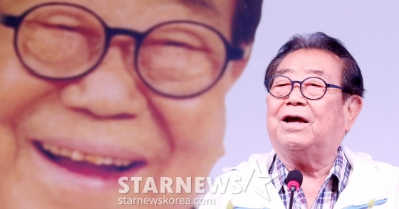 10일 오후 마포구 서울 가든호텔에서 열린 '90수 송해 헌정 공연' 기자간담회 /사진=홍봉진기자 honggga@
