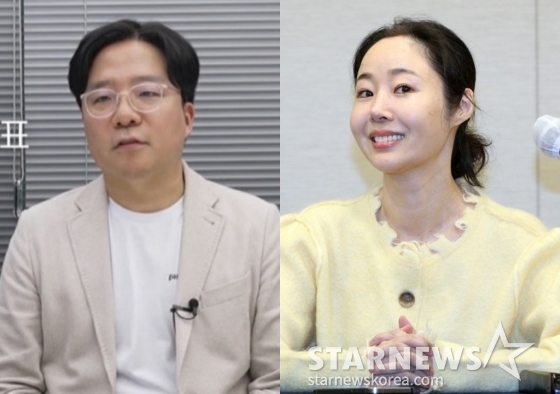 빌리프랩 김태호 대표, 어도어 민희진 대표 /사진=유튜브 채널 'BELIFT LAB Announcement', 스타뉴스