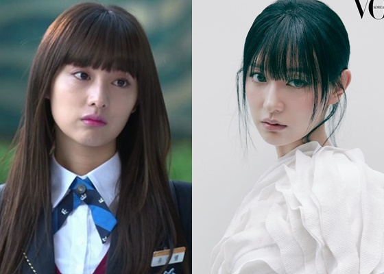 김지원 /사진=SBS '상속자들', 보그 코리아