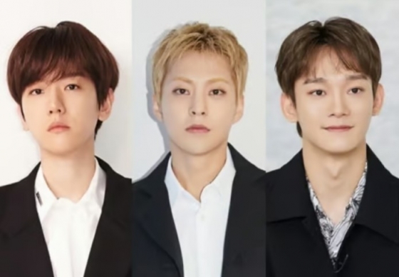엑소 백현(왼쪽부터) 시우민, 첸 /사진=SM엔터테인먼트