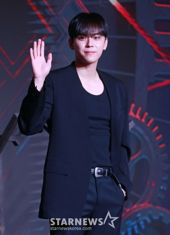 배우 김도훈이 18일 오전 서울 마포구 호텔 나루 서울에서 진행된 넷플릭스 예능 '미스터리 수사단' 제작발표회에 참석해 포즈를 취하고 있다. /2024.06.18 /사진=이동훈