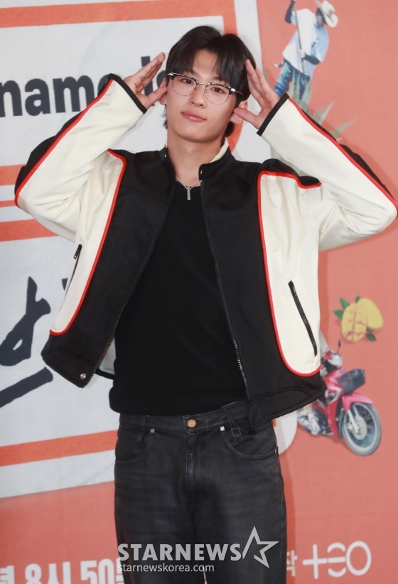 방송인 덱스가 20일 오후 서울 상암동 스탠포드 호텔에서 진행된 JTBC 예능 'My name is 가브리엘' 제작발표회에 참석해 포즈를 취하고 있다. /2024.06.20 /사진=이동훈