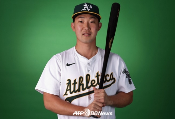오클랜드 애슬레틱스 산하 마이너리그 팀에서 뛰고 있는 박효준. /AFPBBNews=뉴스1