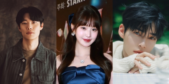 'AAA2024' MC 배우 류준열, 가수 장원영, 성한빈(왼쪽부터)