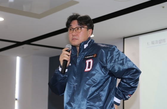 두산 베어스 시절의 김상진 코치. /사진=두산 베어스 제공