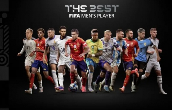 '더 베스트 FIFA 풋볼 어워즈 2024' 남자 최우수 선수 후보들. /사진=FIFA 공식 홈페이지 갈무리