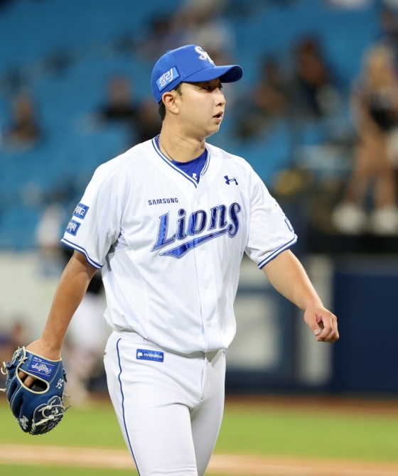 삼성 라이온즈 시절 최채흥의 모습. /사진=삼성 라이온즈 제공