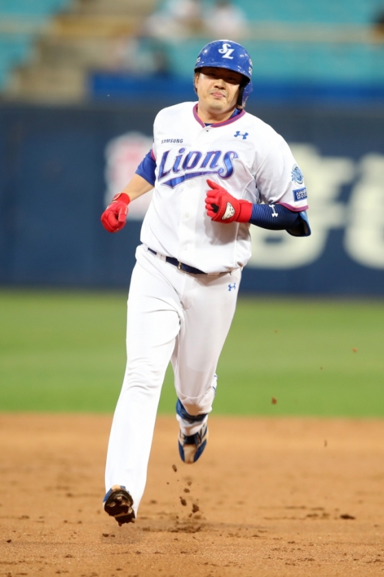 삼성 라이온즈 시절 오선진의 모습. /사진=삼성 라이온즈 제공