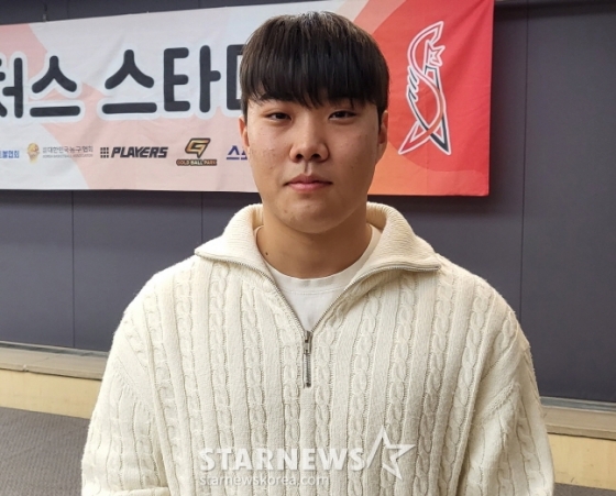 지난달 25일 퓨처스 스타대상에서 스타상을 수상한 박준순. /사진=안호근 기자