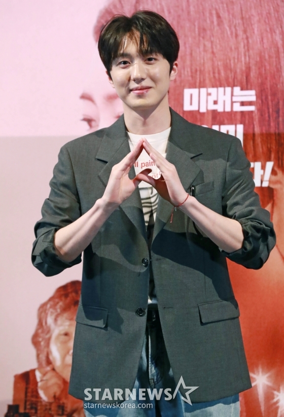 배우 강찬희가 1일 오후 서울 CGV용산아이파크몰에서 진행된 영화 '귀신들'(감독 황승재) 언론배급시사회 및 기자간담회에 참석해 포즈를 취하고 있다. /2025.04.01 /사진=이동훈 photoguy@