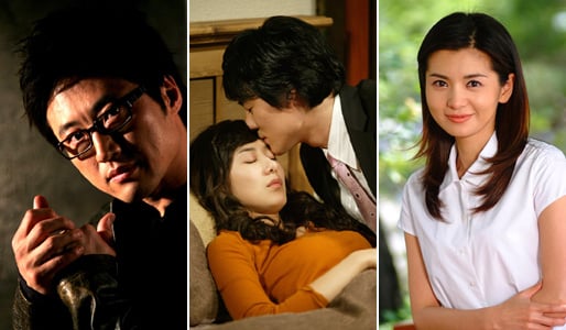 왼쪽부터 '쩐의 전쟁'의 금나라 박신양, '하늘이시여'의 이자경 윤정희와 구왕모 이태곤, '인어아가씨'의 은아리영 장서희.