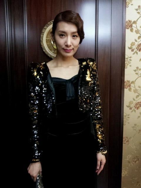 SBS '샐러리맨 초한지' 마지막회 촬영 현장의 김서형 ⓒ사진=판타지오