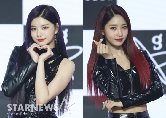 에버글로우 이런(왼쪽), 시현 / 사진=스타뉴스