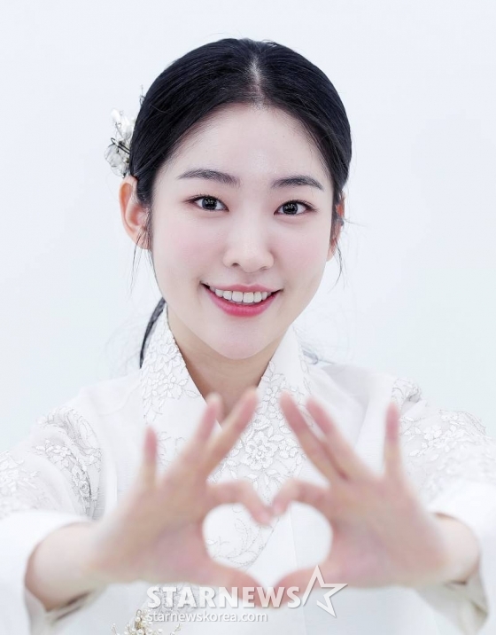 배우 송지우 설날 한복인터뷰 /사진=김창현 기자 chmt@