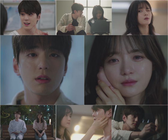 tvN 수목드라마 '성스러운 아이돌'의 김민규, 고보결./사진=tvN 수목드라마 '성스러운 아이돌'