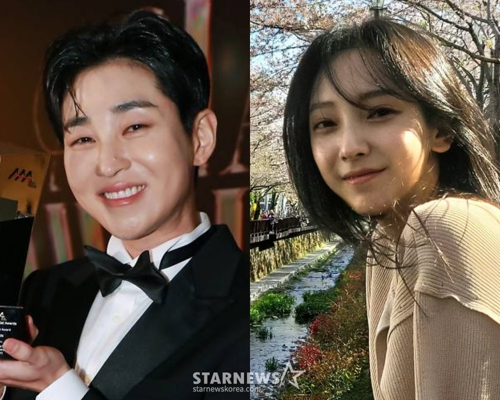 래퍼 딘딘(왼쪽), 배우 이푸름 /사진=스타뉴스, 인스타그램