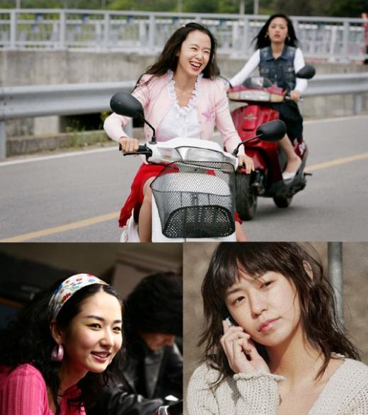 스크린속 다방 여종업원. 위부터 시계방향으로 '너는 내운명'의 전도연, '열혈남아'의 심이영, '라디오스타'의 한여운.