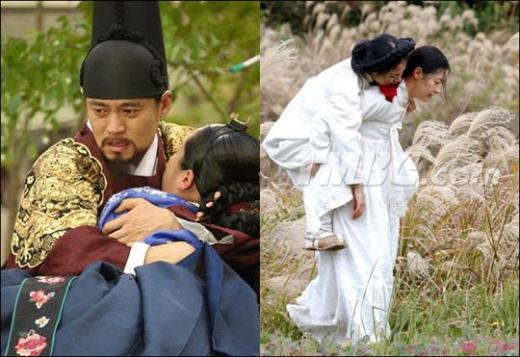 이병훈PD의 '이산'(왼쪽)과 '대장금'의 한 장면<사진출처=iMBC>