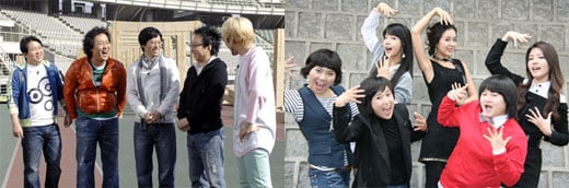 MBC '무한도전'(왼쪽)과 MBC 에브리원 '무한걸스'